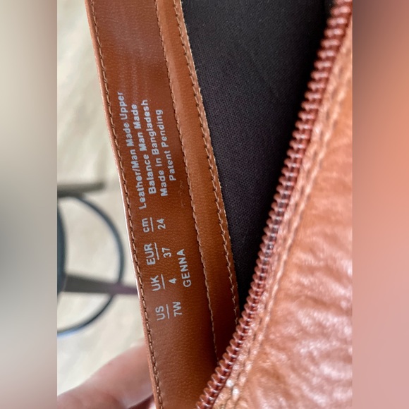 NEVER WORN Naturalizer Genna Leather Zip-Up Midcalf Moto Boot in Cider Spice - Picture 6 of 11